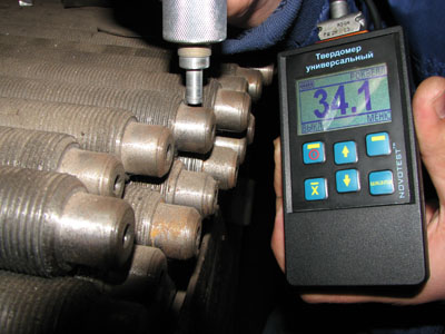 Измерение твердости валов