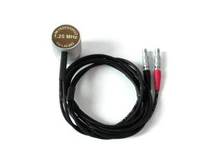 Преобразователь 1,25 МГц низкочастотный для пластиков и чугуна со встроенным кабелем фото